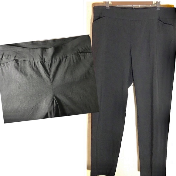 Terra & Sky Pants - Terra & Sky Size 1X 16W-18W Black Pants